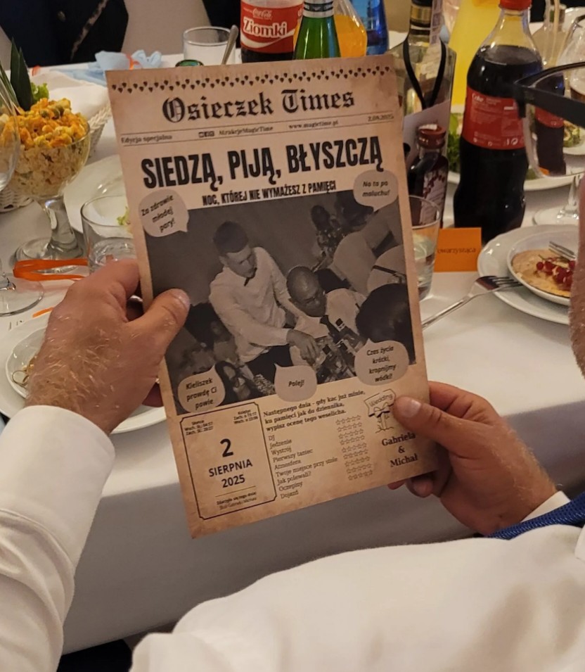 Zbliżenie na okładkę Gazety Natychmiastowej